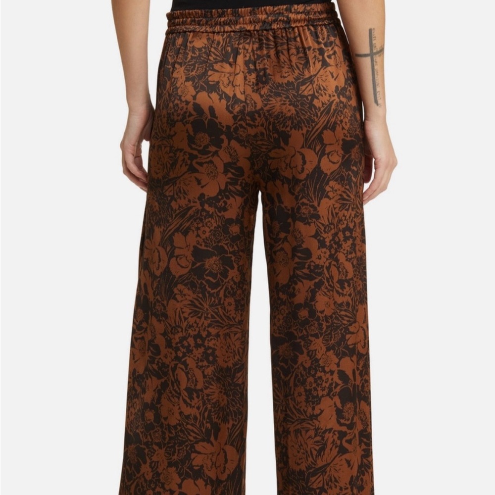COS Brown and Black Floral Pants